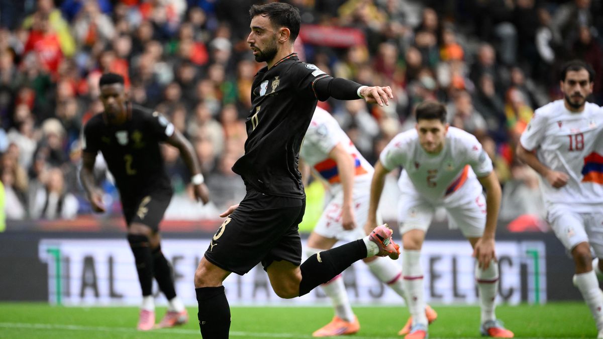 Bruno Fernandes mesterhármast rúgott Portugália színeiben.