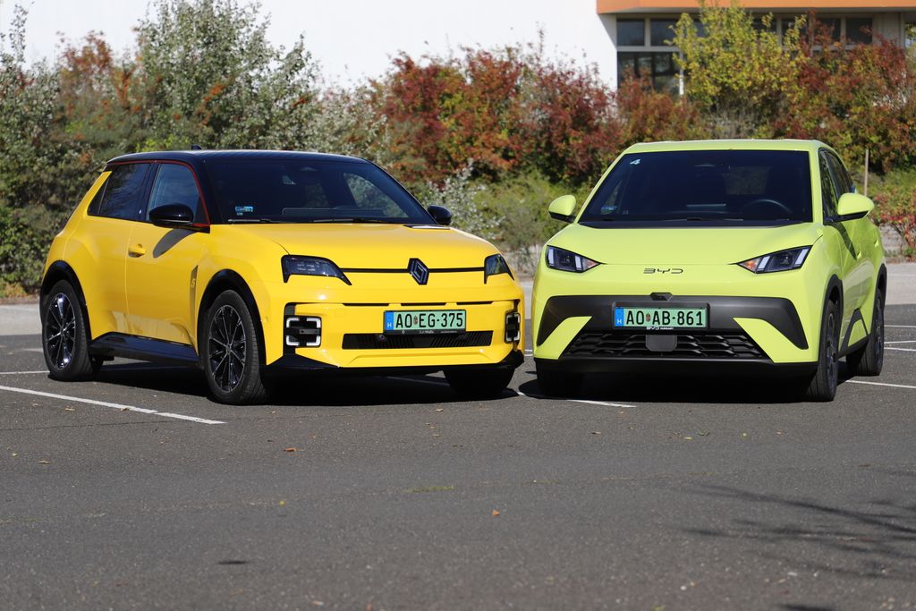Renault 5 E-Tech és BYD Dolphin Surf összehasonlító teszt
