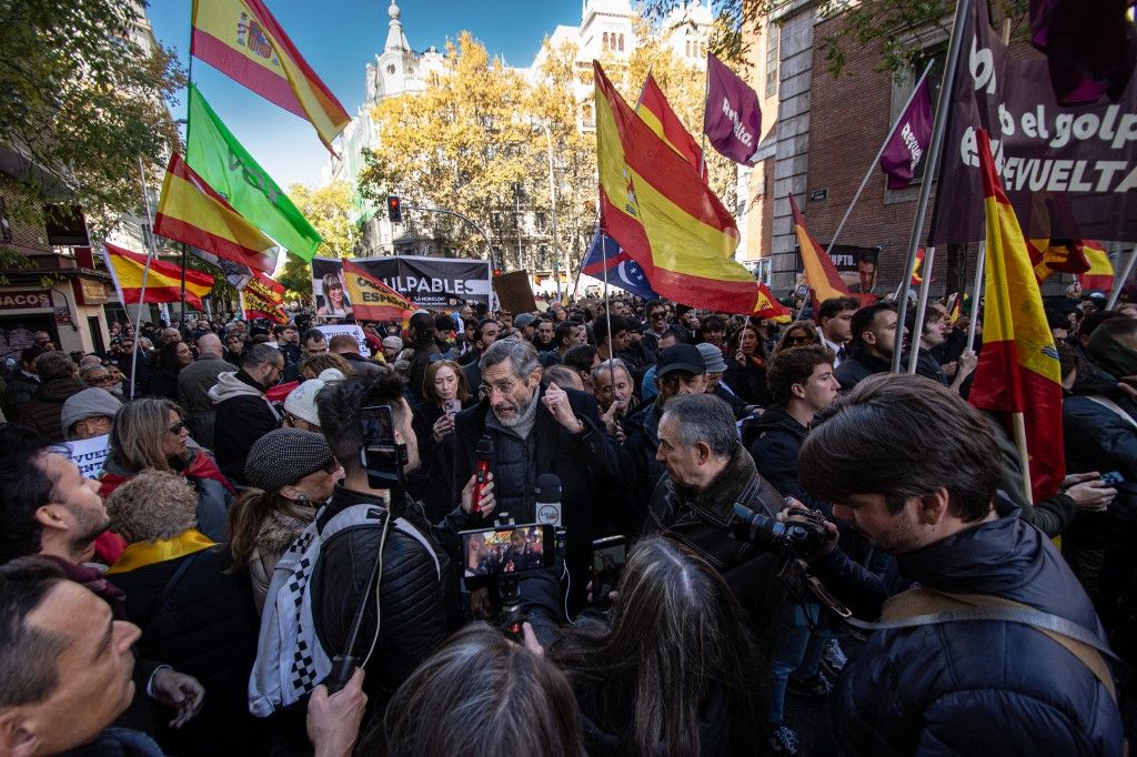 Kormányellenes tüntetés volt Madridban, a spanyoloknak elegük van a korrupcióból  Fotó: FRANCESCO MILITELLO MIRTO / NurPhoto