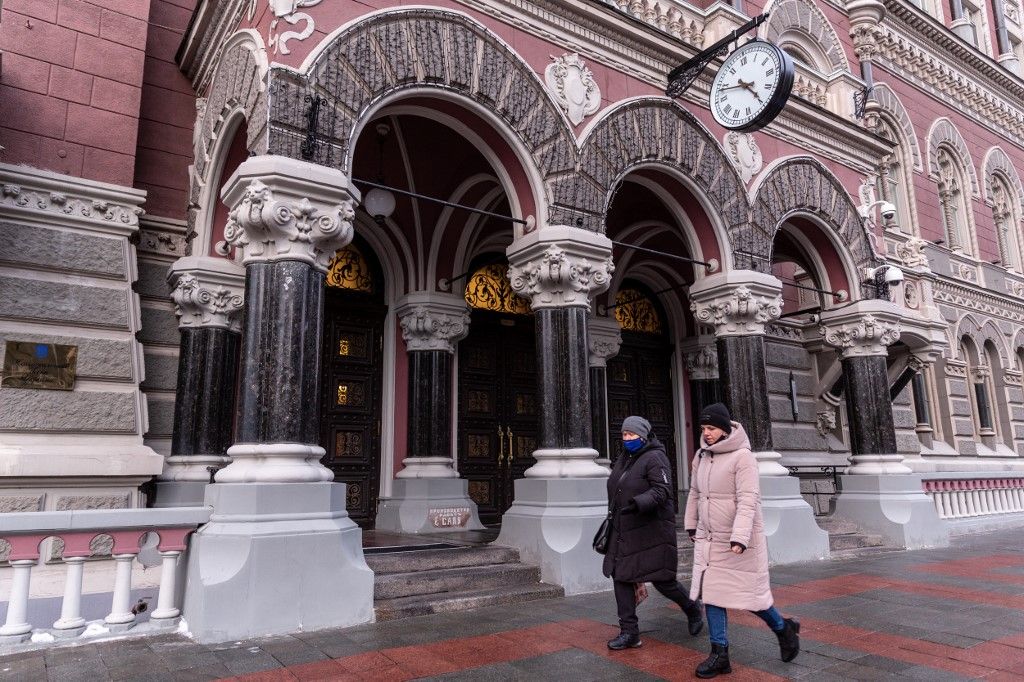 Ukrán Nemzeti Bank (Fotó: DOMINIKA ZARZYCKA / NurPhoto)