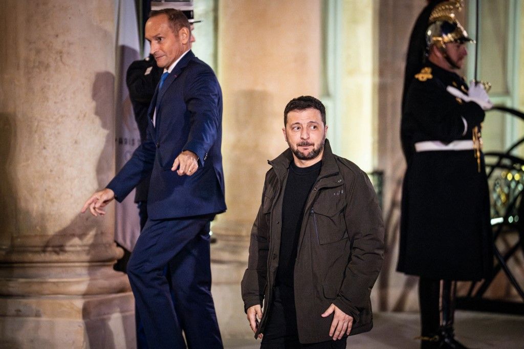 Volodimir Zelenszkij ukrán államfő (Fotó: AFP)