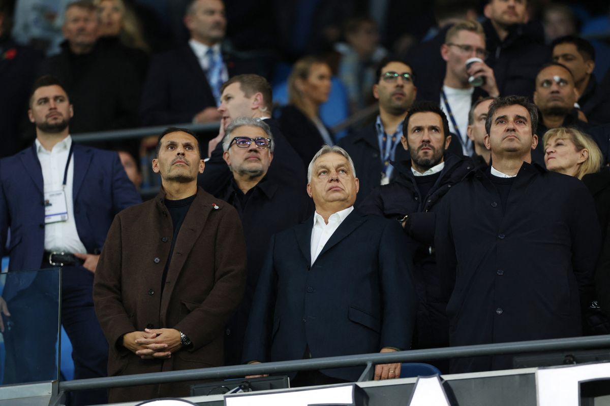 Haldun al-Mubarak és Orbán Viktor a Manchester City–Liverpool rangadón