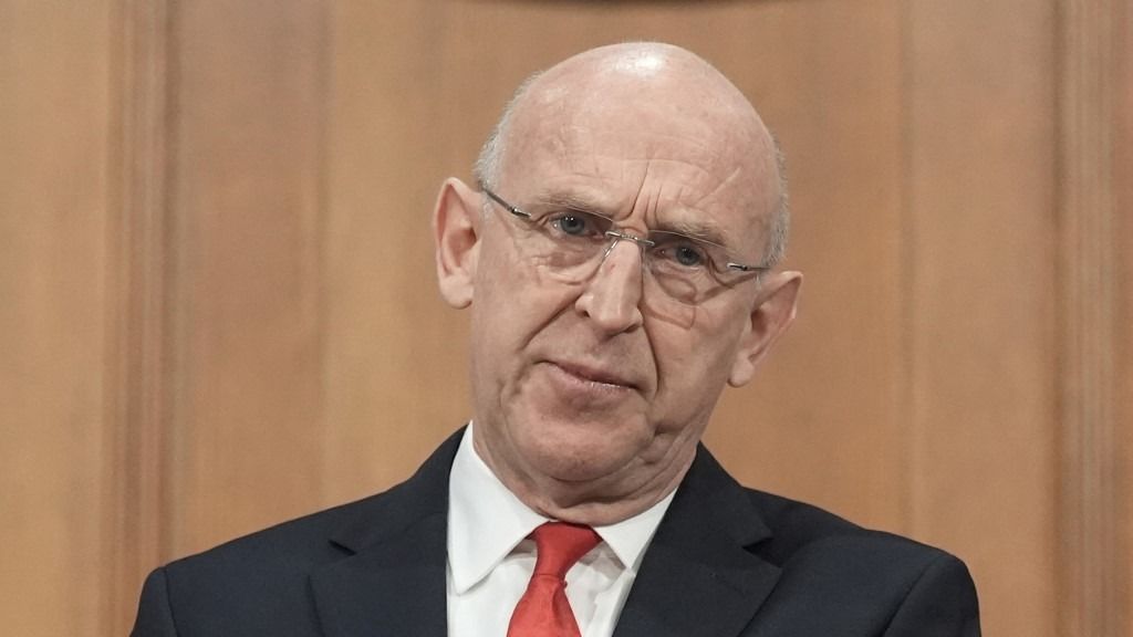 Britain's Defence Secretary John Healey delivers a speech in the Downing Street briefing room in central London on November 19, 2025, on how the UK's defence industry is delivering growth and national renewal across the UK (Photo by Stefan Rousseau / POOL / AFP)