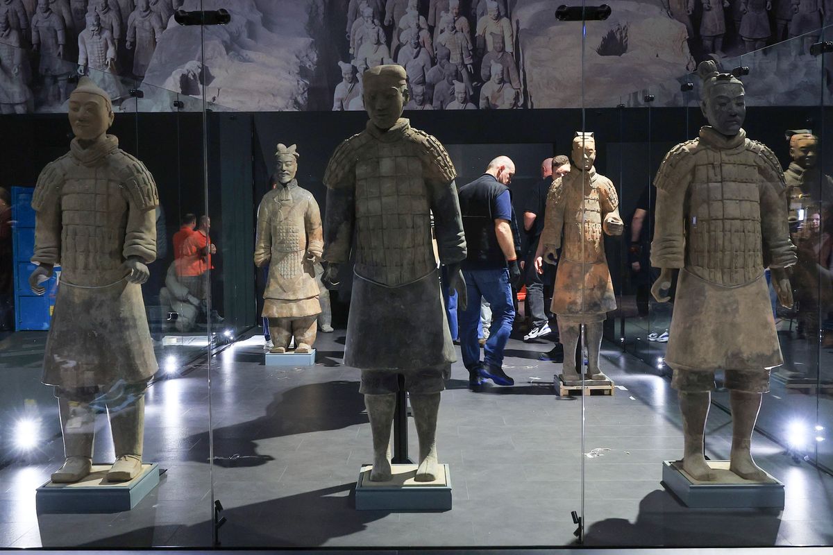 Kínai agyagkatona kiállítás