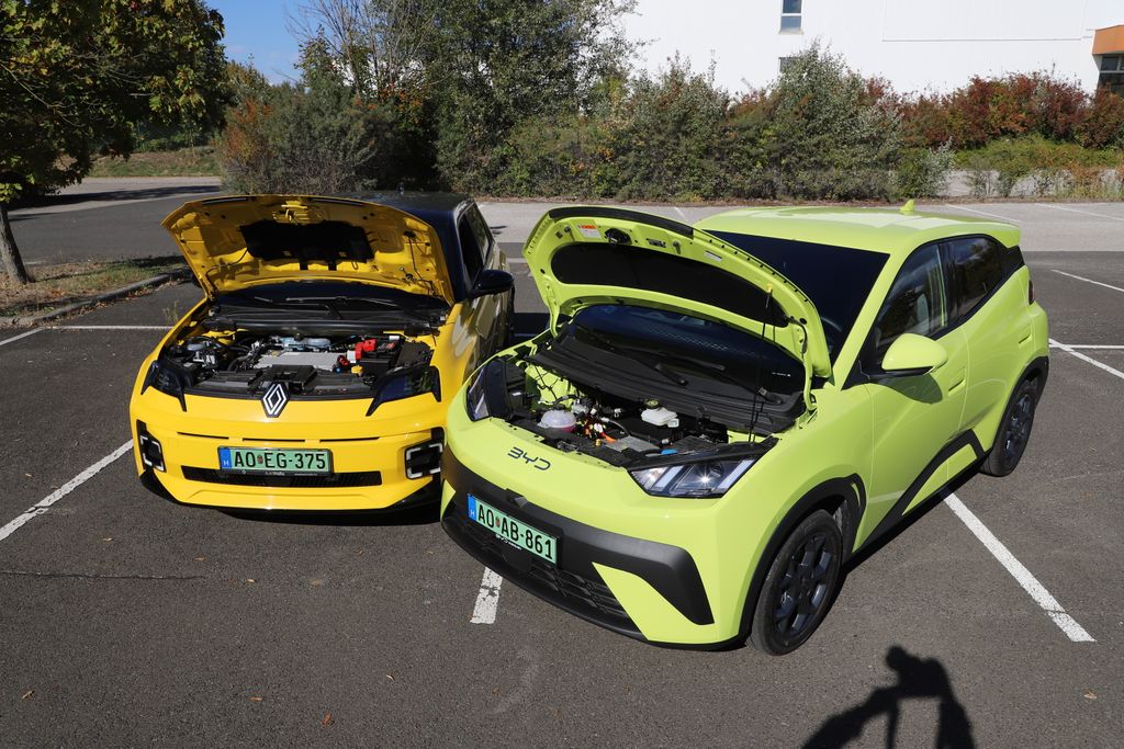 Renault 5 E-Tech és BYD Dolphin Surf összehasonlító teszt