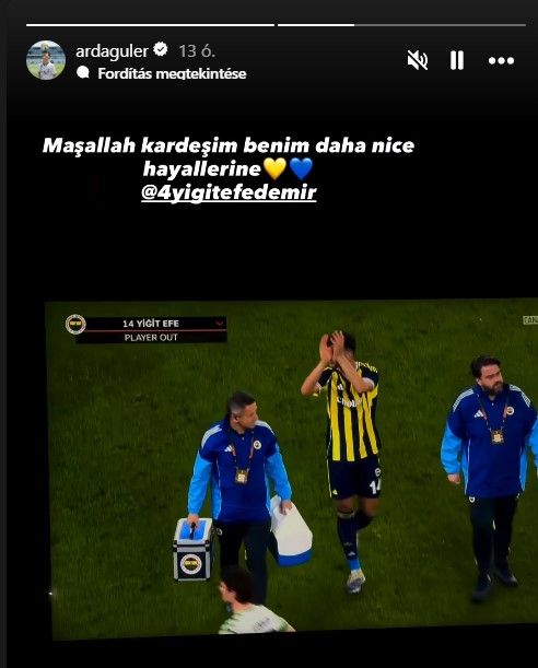 Arda Güler üzenete a Fradi elleni meccsen