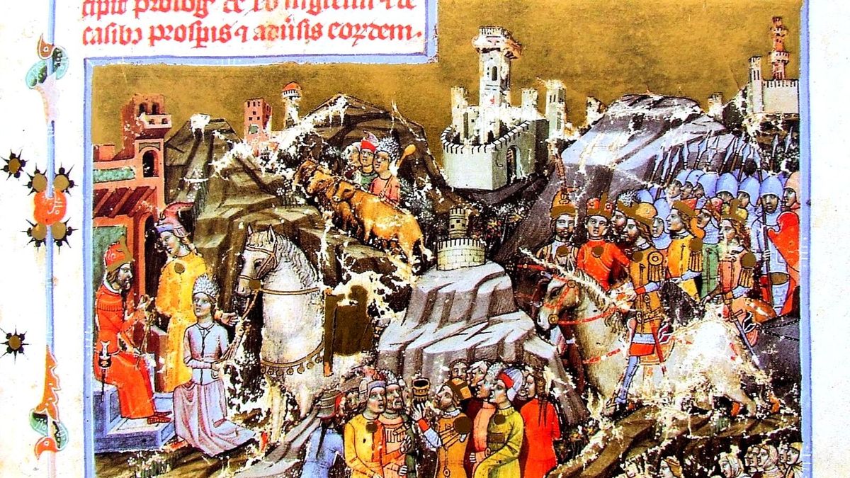 A magyarok bejövetele. Forrás: Képes Krónika