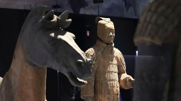 Kínai agyagkatona kiállítás