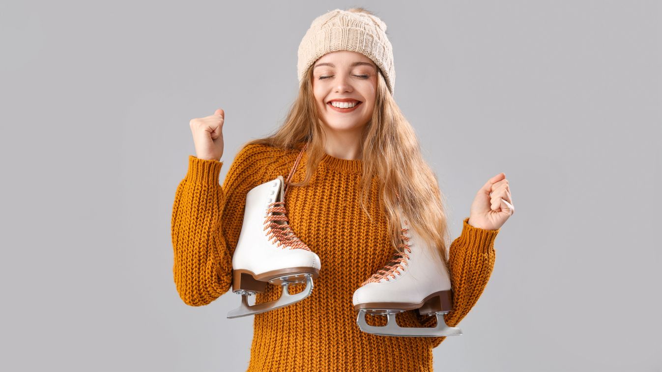 Happy young woman in warm sweater and with ice skates on grey background
2540877035
Illusztráció
Shutterstock
Pixel-Shot