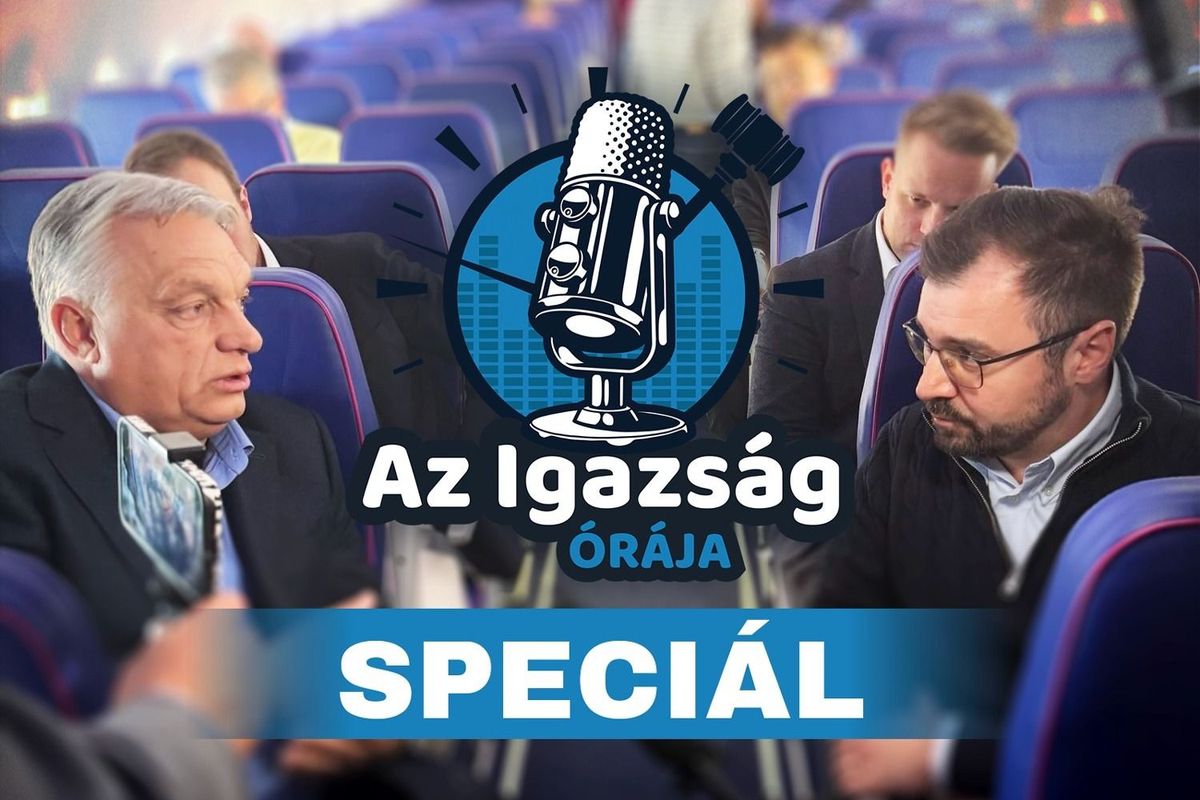 Szánthó Miklós exkluzív interjút készített Orbán Viktorral a Washingtonba tartó repülőjáraton