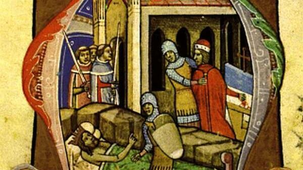 Kálmán el akarja fogatni Álmos herceget. forrás: Képes Krónika