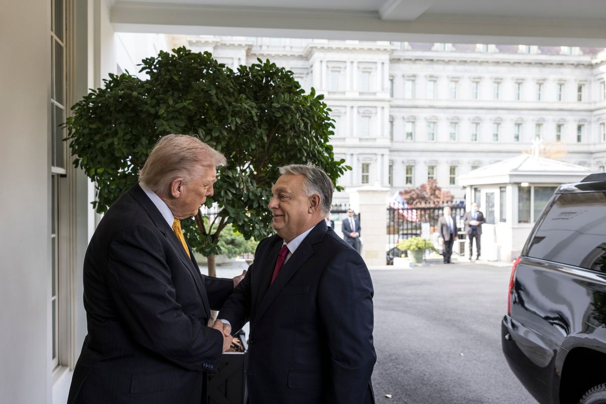 Orbán Viktor magyar kormányfő és Donald Trump amerikai elnök