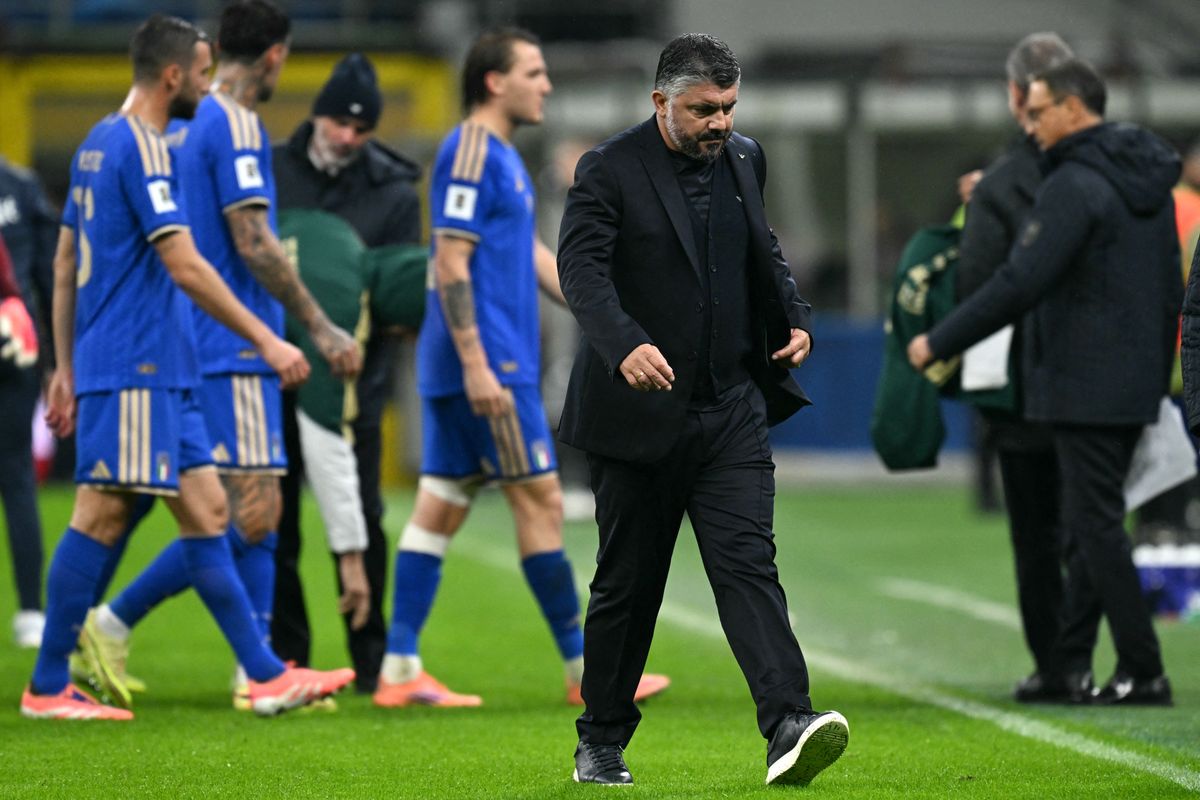 Az olaszok kapitánya, Gennaro Gattuso is retteg az újabb kudarctól