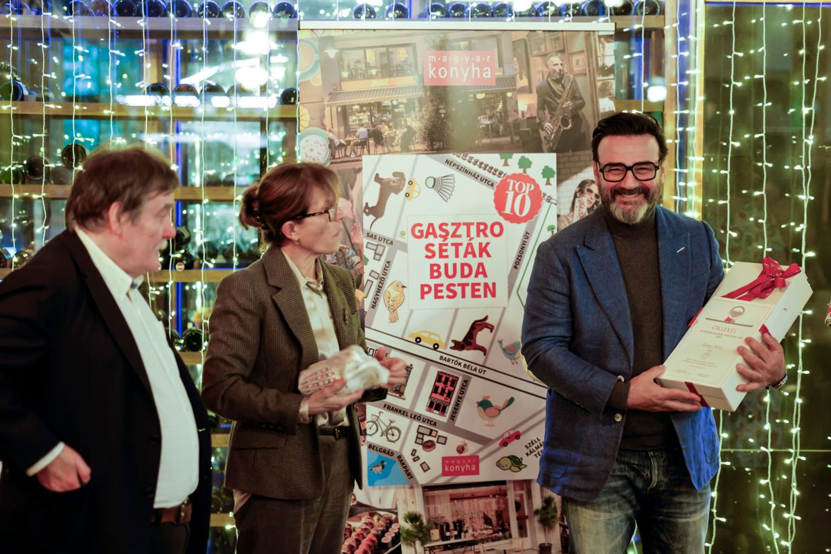 Gasztroséták Budapesten kiadvány sajtóbemutatója
Magyar Konyha
Lévai Anikó
Gianni