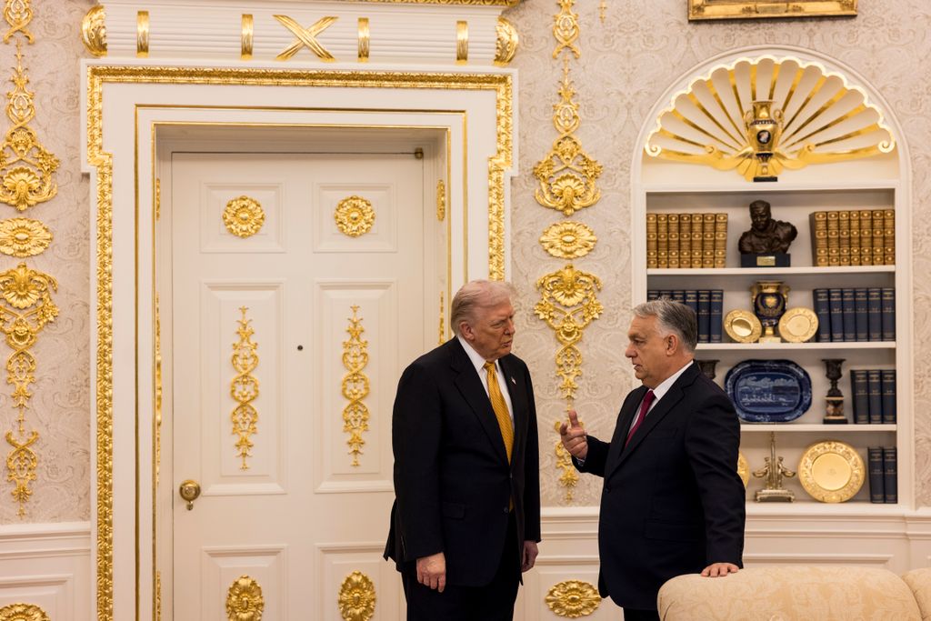 Orbán Viktor Washingtonban Trump