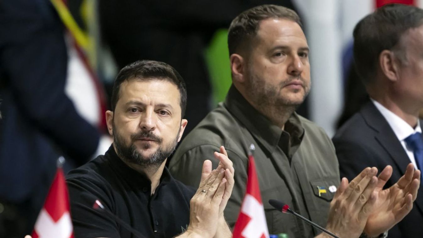 Volodimir Zelenszkij és kabinetfőnöke Andrij Jermak