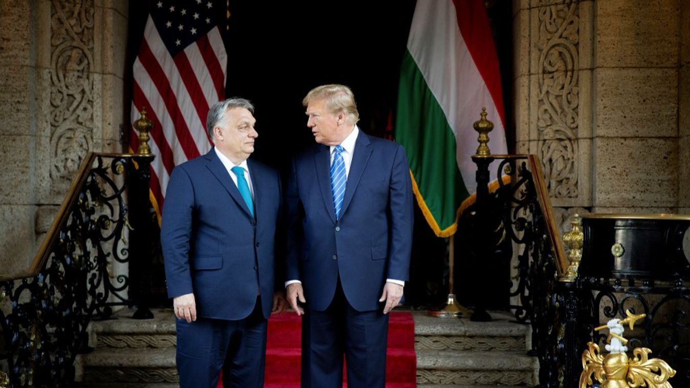 Orbán Viktor és Donald Trump (Fotó: AFP)