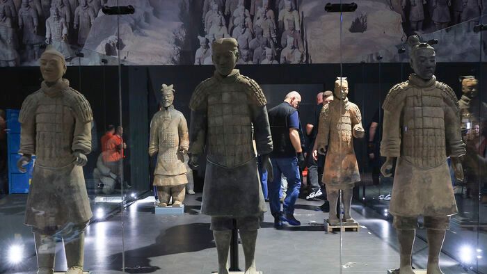 Kínai agyagkatona kiállítás