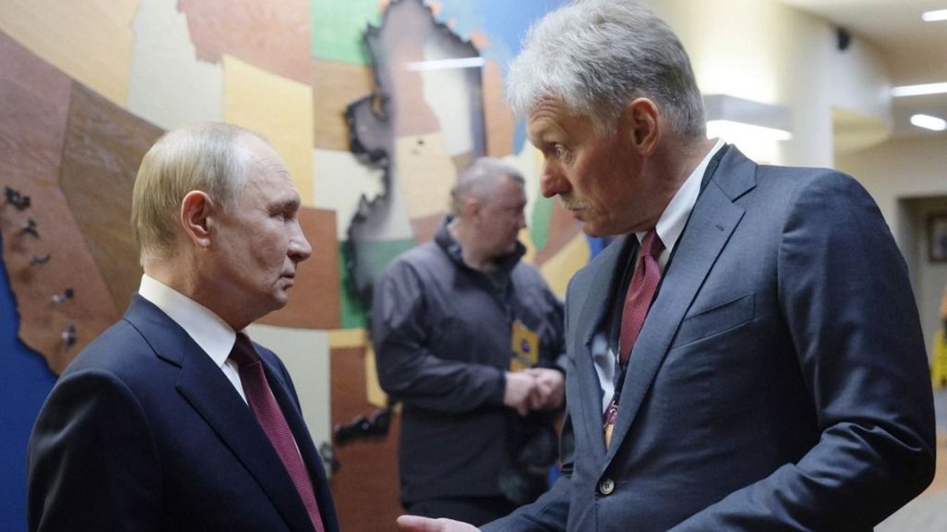 Vlagymir Putyin és Dmitrij Peszkov