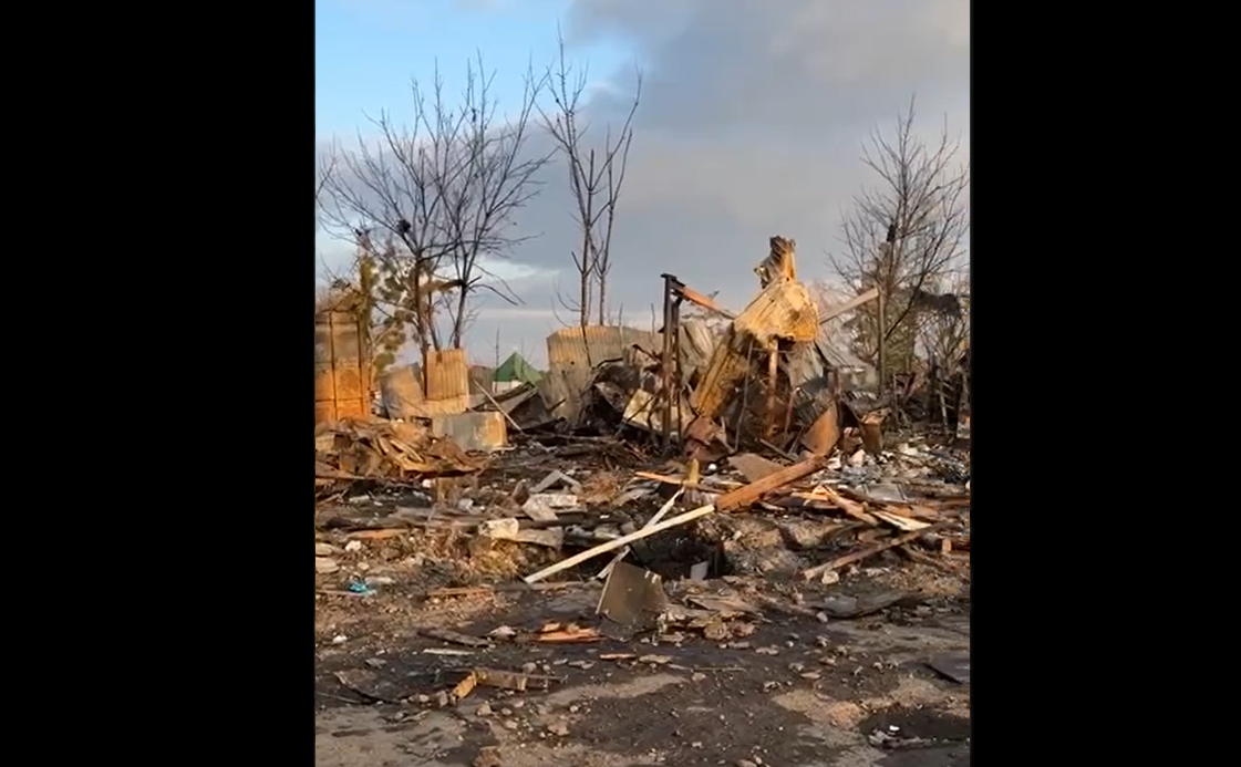 Hatalmas orosz támadás érte Nyikopoli járást (Forrás: Telegram)