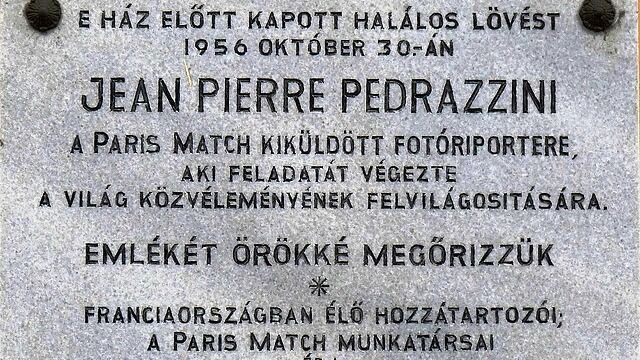 Pedrazzini emléktáblája Budapesten. Forrás: Wikimedia Commons