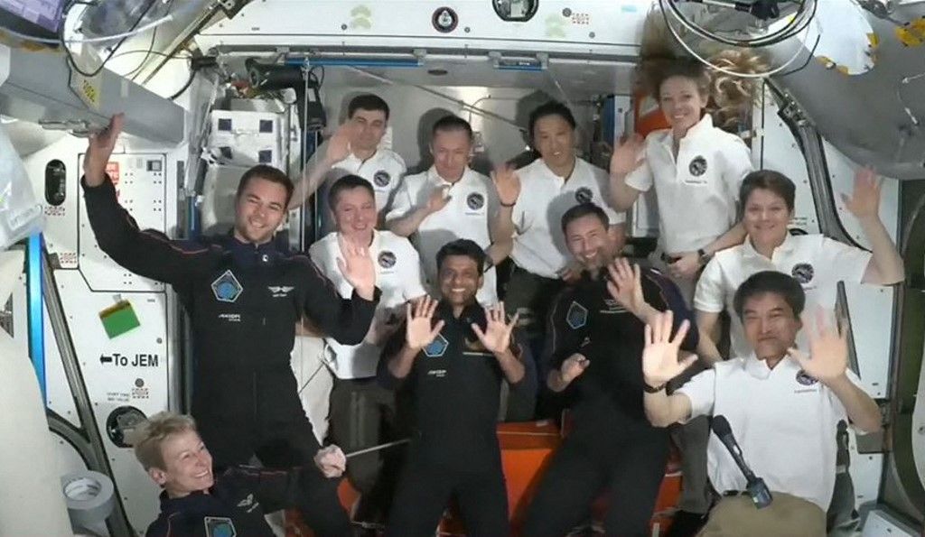 Az Axiom-4 küldetés (Fotó: HANDOUT / NASA+)