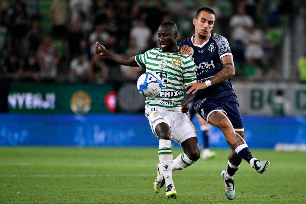 Naby Keita a Puskás Akadémia elleni bajnokin. Az FTC-ben egyre több lehetőséget kap, a Werder Bremen lemondott róla