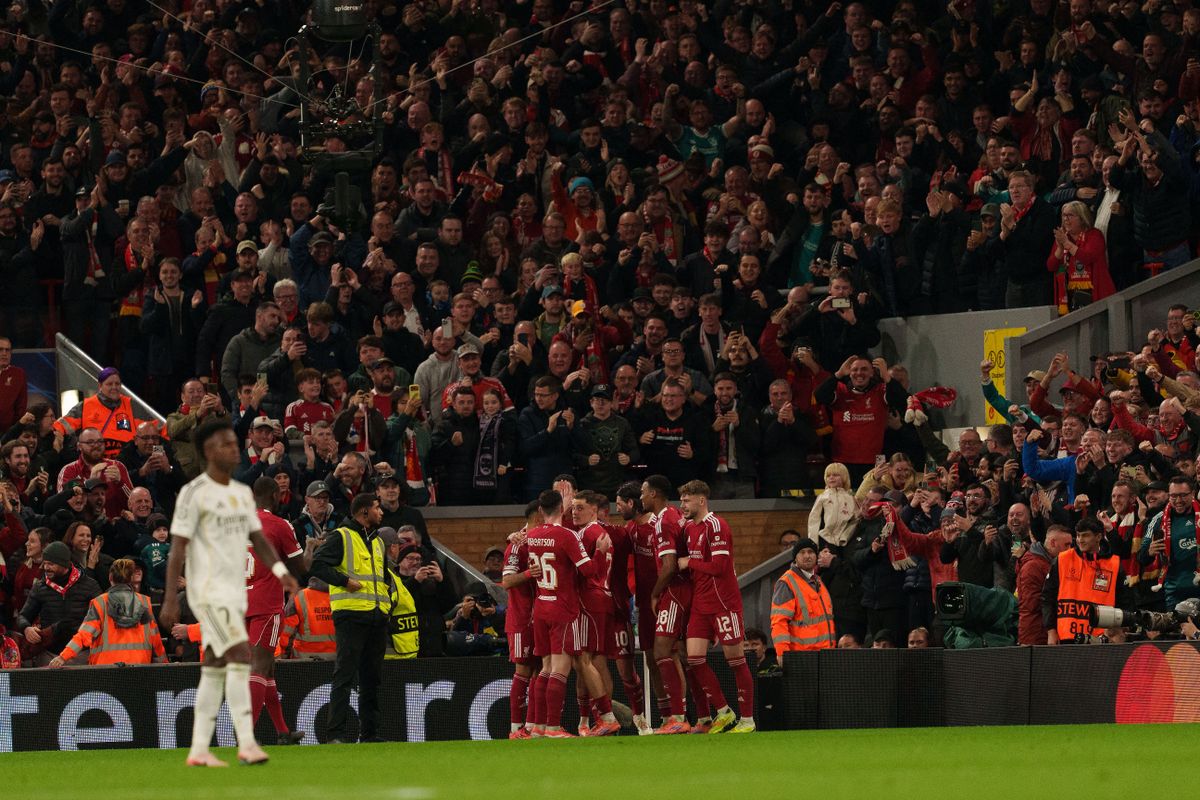 Arne Slot elégedett lehetett kedden a játékosaival, a Liverpool hazai pályán győzte le a Real Madridot