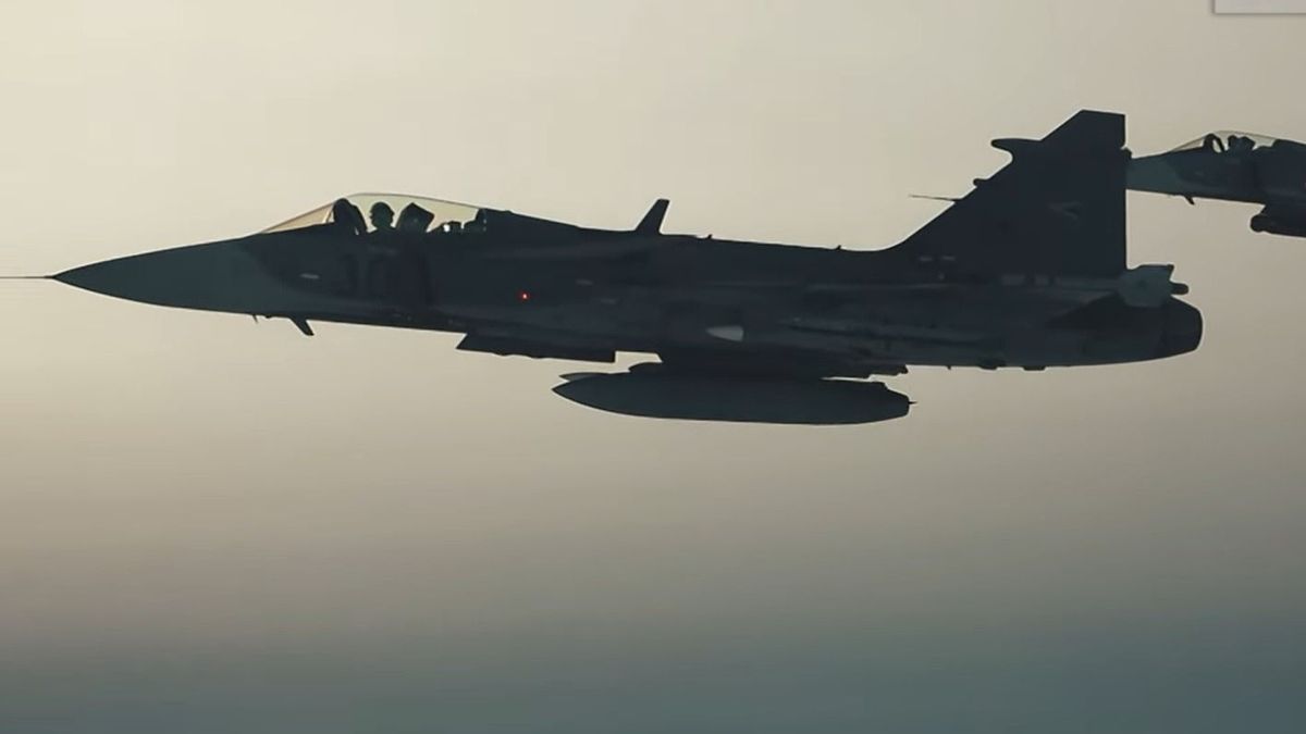 Exluzív felvételen, ahogy riadóztatták Litvániában a magyar Gripeneket