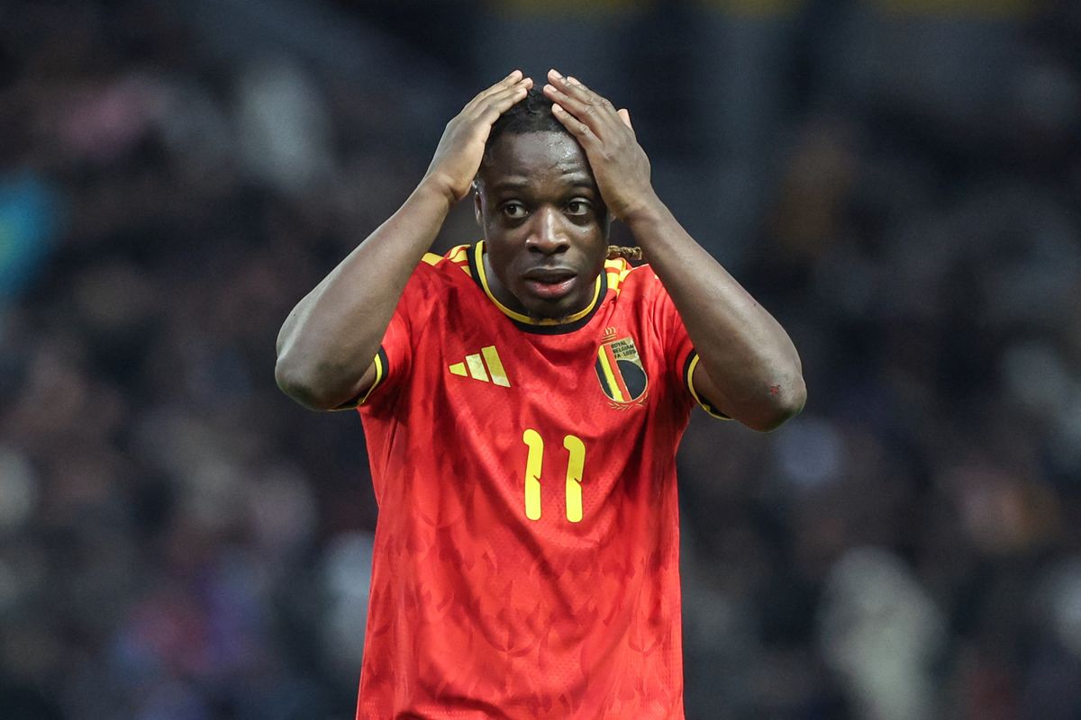 Belgium 1-1-es döntetlenje után Jérémy Doku is csak a fejét fogta