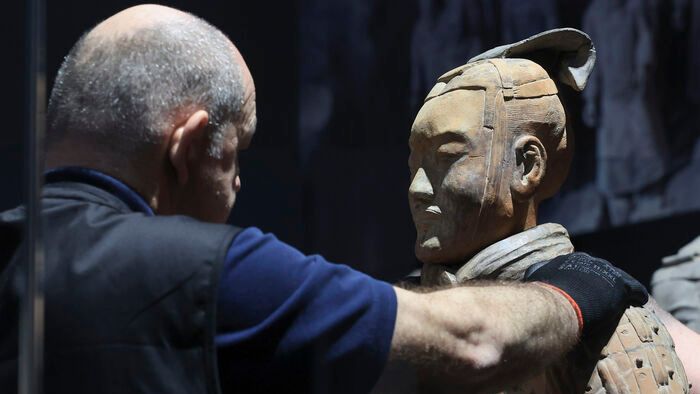 Kínai agyagkatona kiállítás