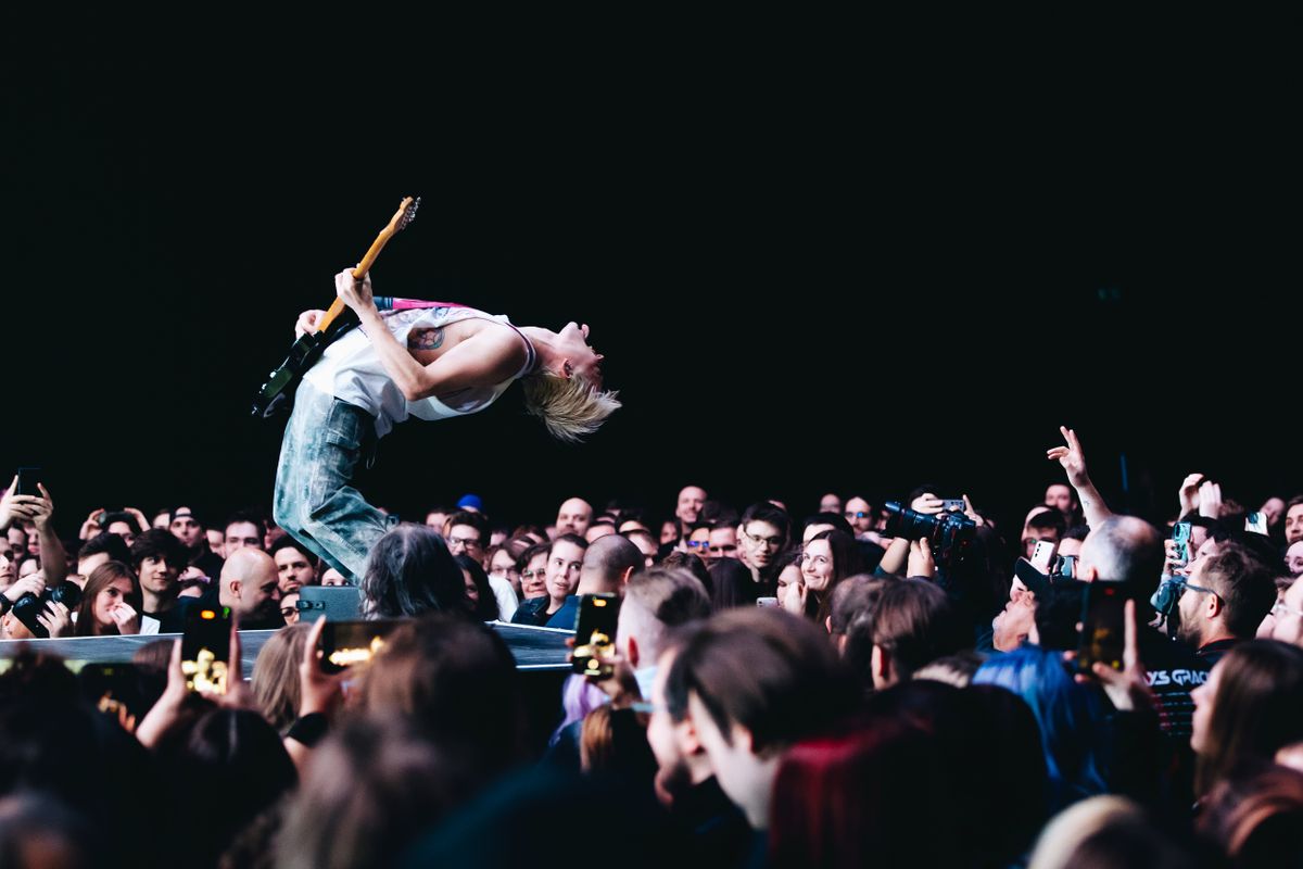 Badflower zenekar fellépése a Papp László Sportarénában