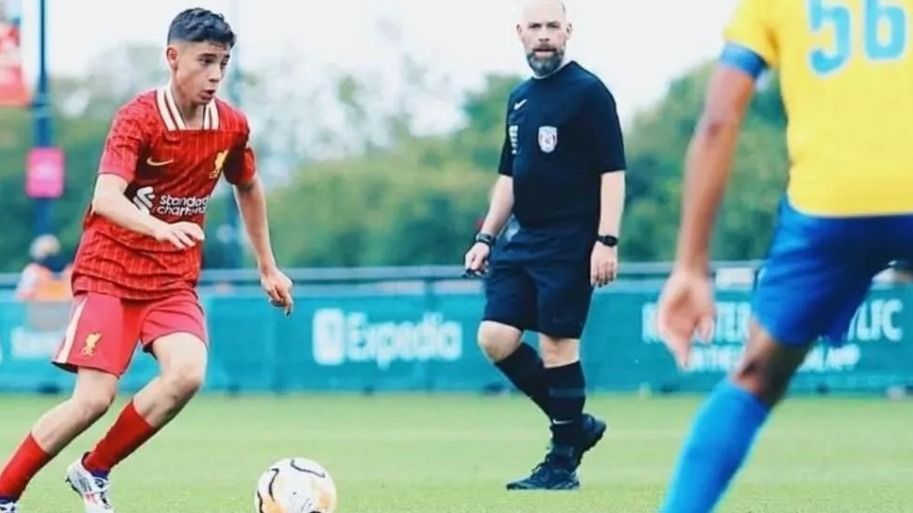 Farkas Erik egyre jobban szerepel a Liverpool utánpótláscsapataiban (Fotó: instagram.com/lfc.academy)