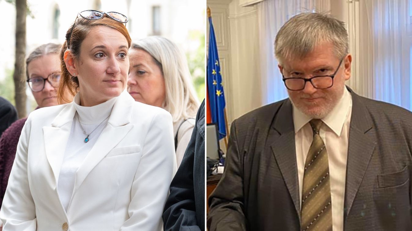montázs Borítókép: Kis - Fleischmann Éva kabinetfőnök és Tiba Zsolt jegyző (Forrás: Facebook)