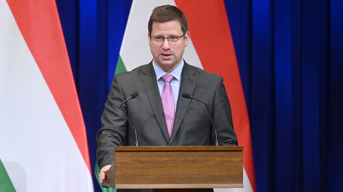 Budapest, 2025. november 27.
Gulyás Gergely, a Miniszterelnökséget vezető miniszter a Kormányinfó sajtótájékoztatón a Karmelita kolostorban 2025. november 27-én.
MTI/Balogh Zoltán