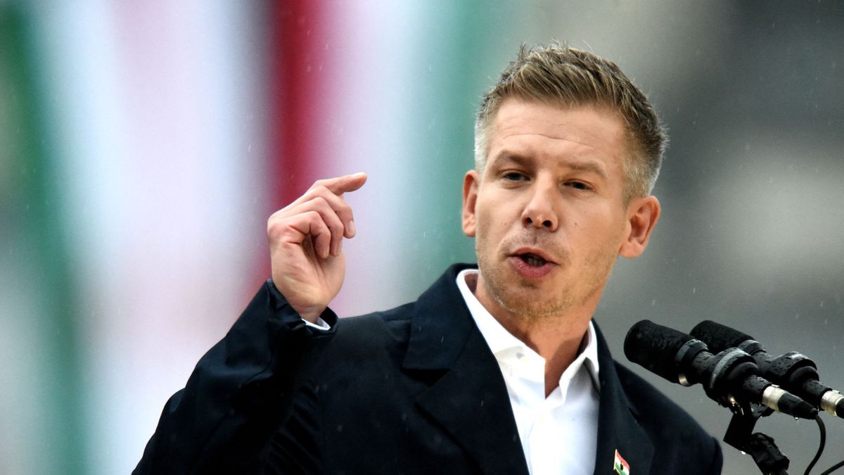 Magyar Péter a Tisza párt vezetője (Fotó: AFP)