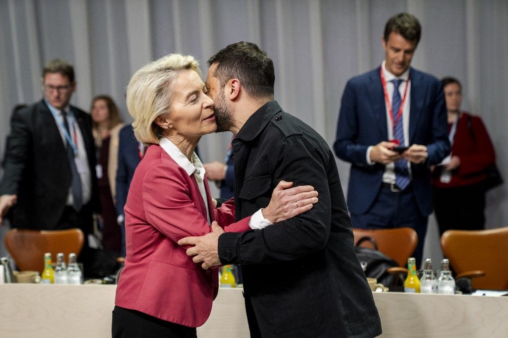 Volodimir Zelenszkij és Ursula von der Leyen Fotó: IDA MARIE ODGAARD / Ritzau Scanpix