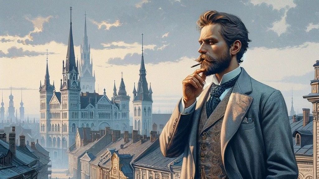 Így fest a mesterséges intelligencia szerint Brazovics Atanaz az Aranyemberből, Jókai Mór egyik legismertebb regényéből. Fotó: Nemzeti Innovációs Ügynökség
