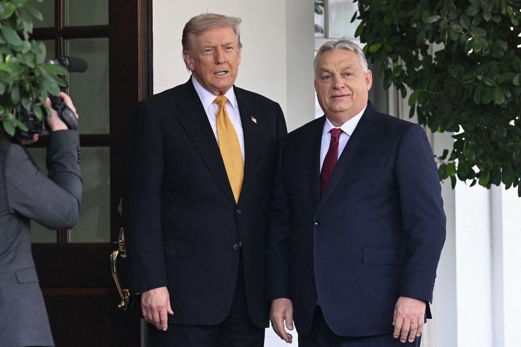 Orbán Viktor magyar miniszterelnök és Donald Trump amerikai elnök kapcsolata az elmúlt években fokozatosan stratégiai jelentőségűvé vált (Fotó: SAUL LOEB / AFP)