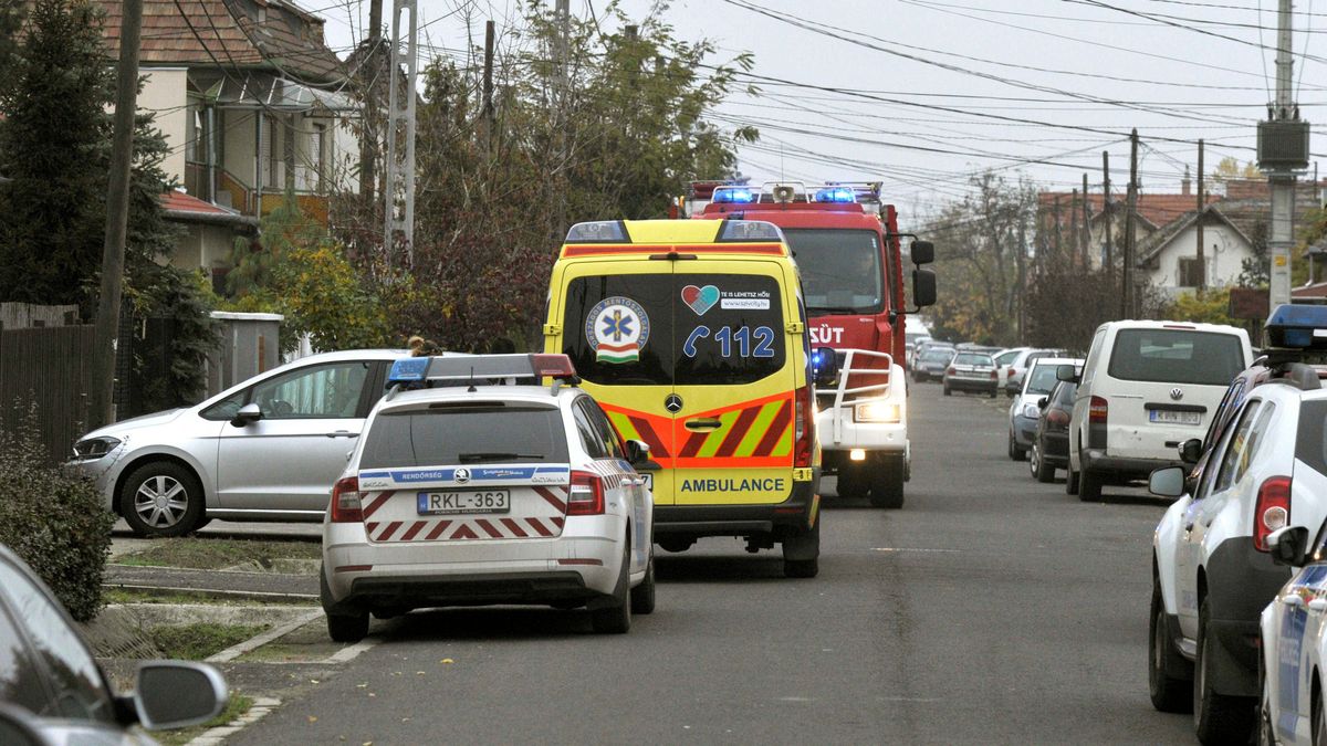 Budapest, 2020. november 15.
Rendőr-, mentő- és tűzoltóautó egy családi ház előtt a XXIII. kerületi Maros utcában 2020. november 15-én. A házban szén-monoxid-mérgezés miatt lett rosszul egy család több tagja.
MTI/Mihádák Zoltán