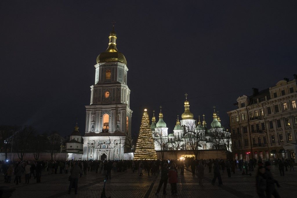 Putyin támadása után sötétség borult Ukrajnára (Fotó: AFP)