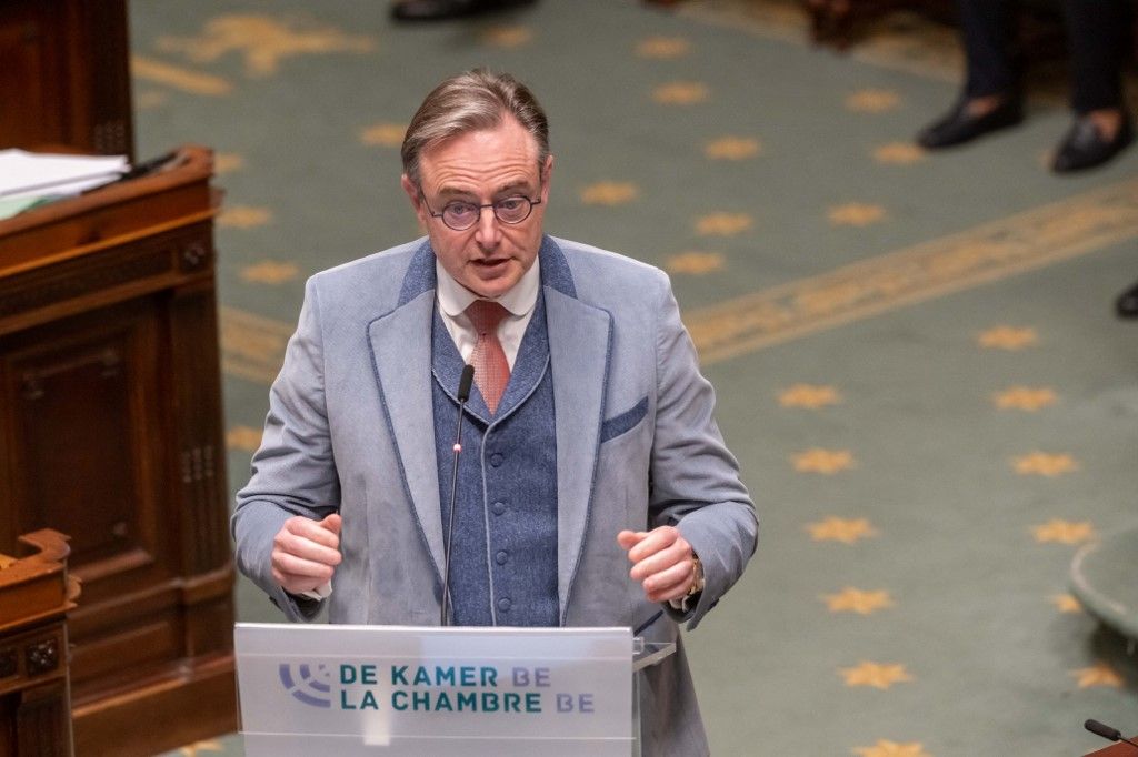 De Wever az orosz pénzeszközök kapcsán felhívta a figyelmet Brüsszel helytelen döntésére (Fotó: JONAS ROOSENS / BELGA MAG)