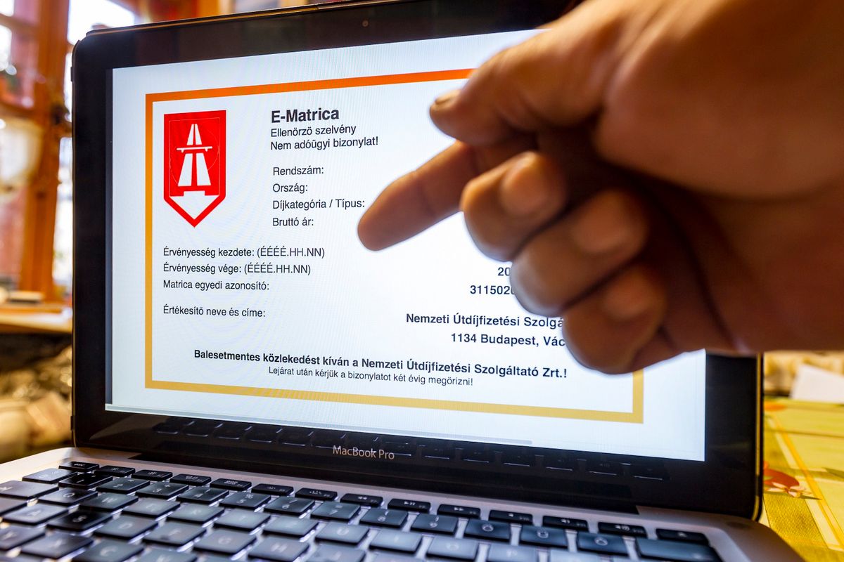 Budapest, 2017. január 5.
Számítógépen vásárolható autópálya e-matrica kinyomtatható ellenõrzõszelvénye 2017. január 5-én.
MTI Fotó: Szigetváry Zsolt