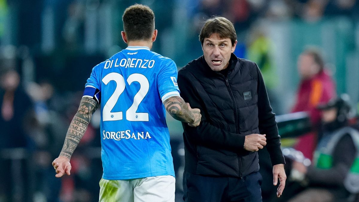 Conte nagyon átszellemült volt a rangadón, de később a Napoli elnökén viccelődött. 