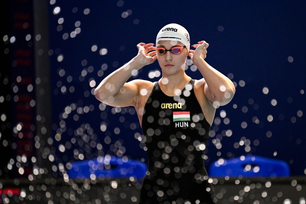 Pádár Nikolett a női 400 méteres gyorsúszás döntőjében a rövidpályás úszó Európa-bajnokságon 