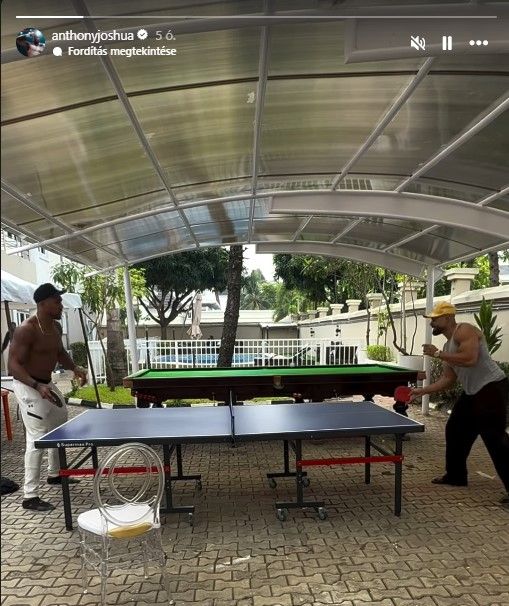 Anthony Joshua órákkal a baleset előtt