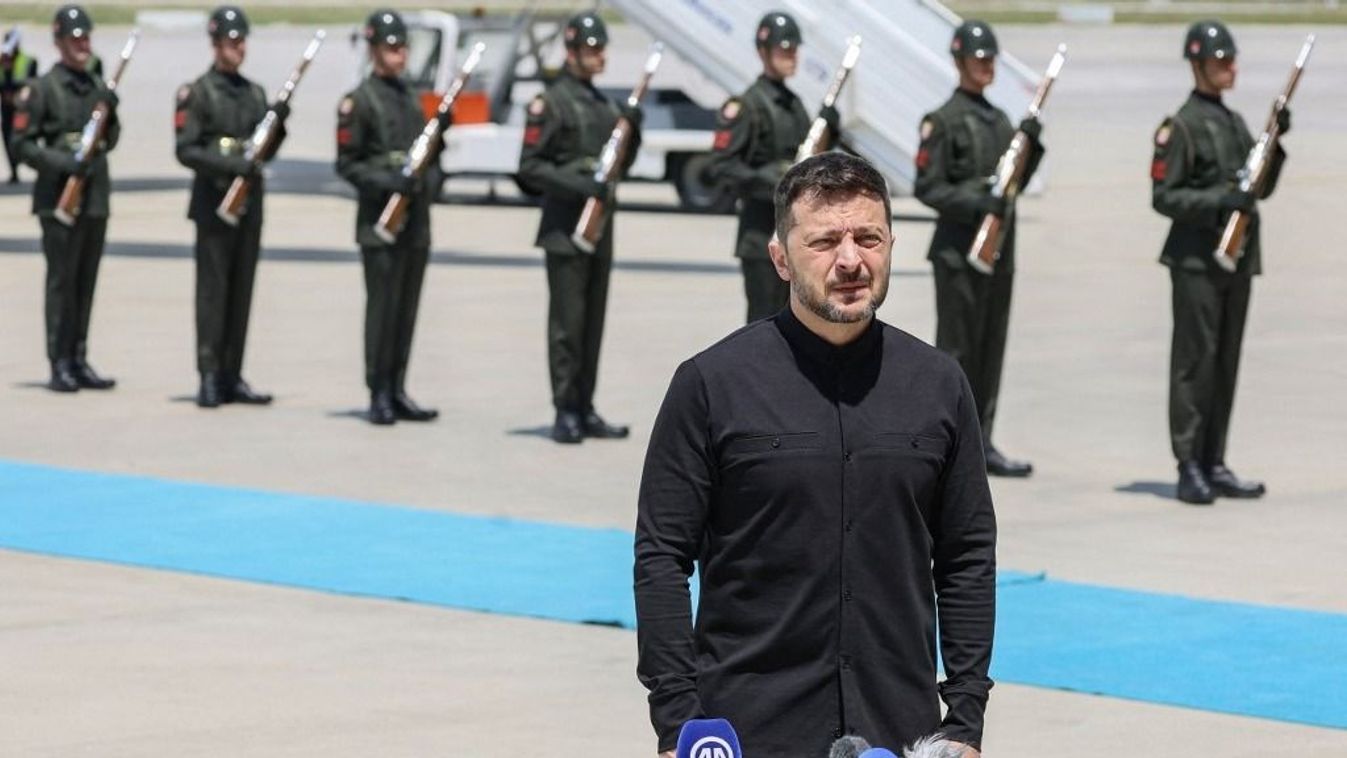 Volodimir Zelenszkij ukrán elnök (Fotó: AFP)