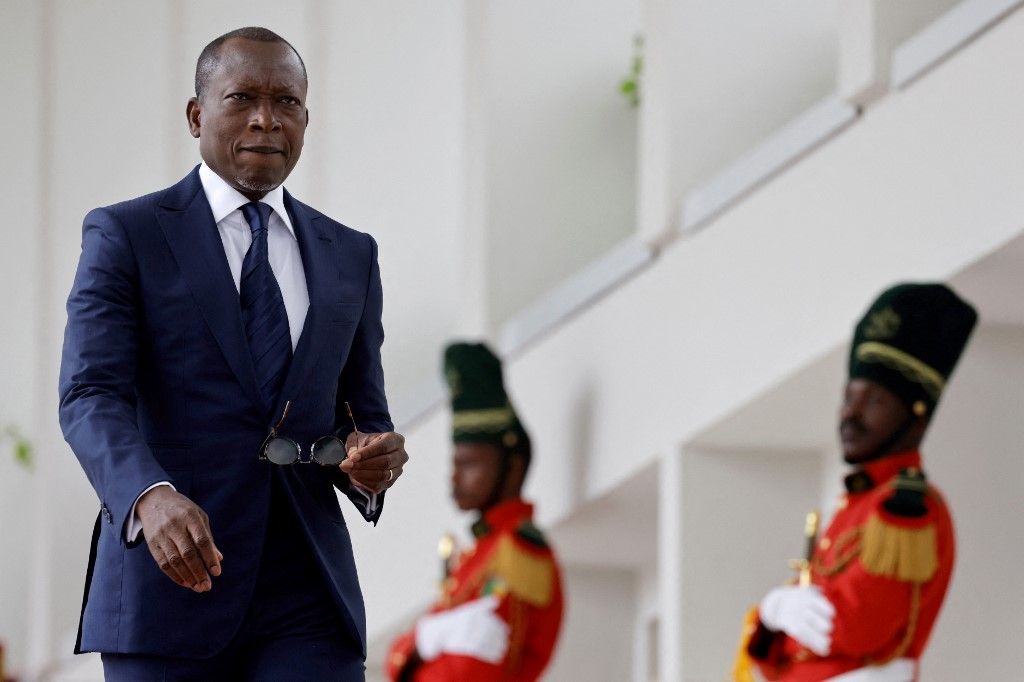 Benin elnöke, Patrice Talon Fotó: LUDOVIC MARIN / AFP