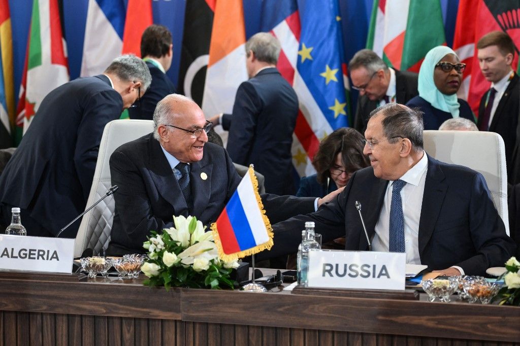 Szergej Lavrov Fotó: AHMED HASAN / AFP