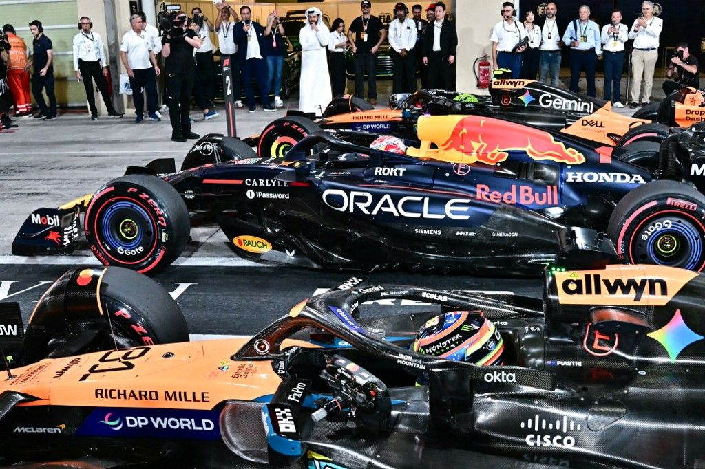 A vb-címért harcoló Lando Norris, Max Verstappen és Oscar Piastri a Forma–1-es Abu-dzabi Nagydíj futamán is riválisok lehetnek